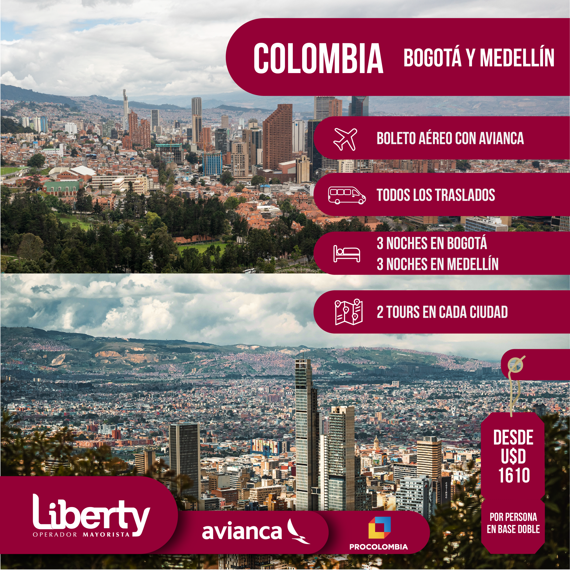 Imagen de COLOMBIA - Bogotá y Medellín