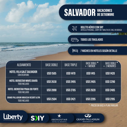 Imagen de SALVADOR - Vacaciones de setiembre