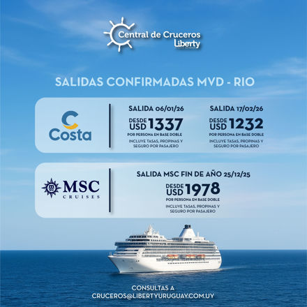 Imagen de Cruceros MVD - RIO