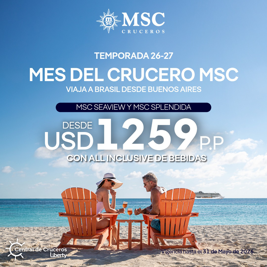 Imagen de Promo mes del crucero MSC SEAVIEW/SPLENDIDA